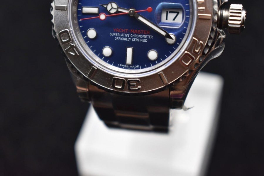 Yacht-Master 116622 GMF 904L Steel 1:1 Best Edition Blue Dial on Bracelet A3135 